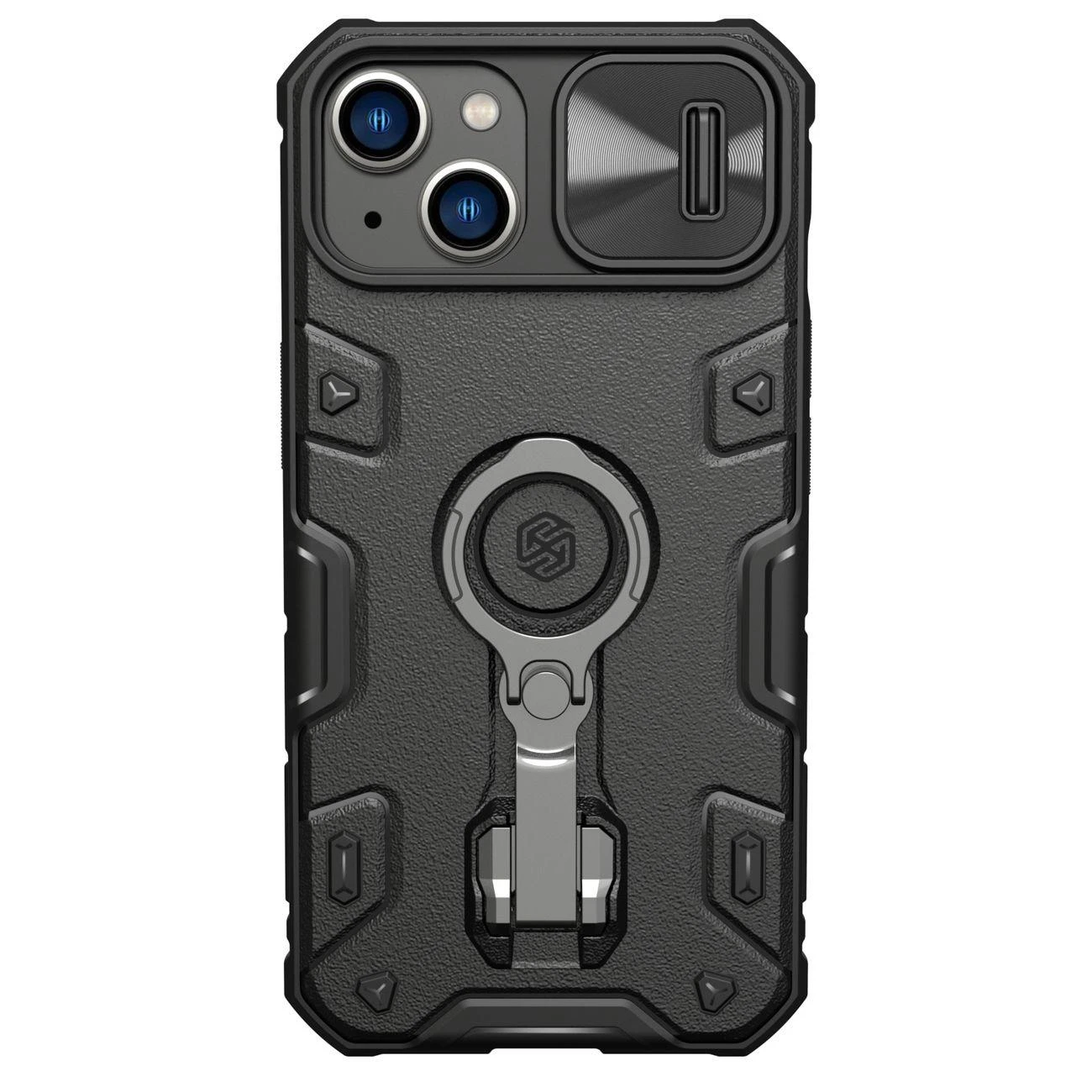 Nillkin CamShield Armor Pro dėklas, skirtas iPhone 14 Plus (juodas)