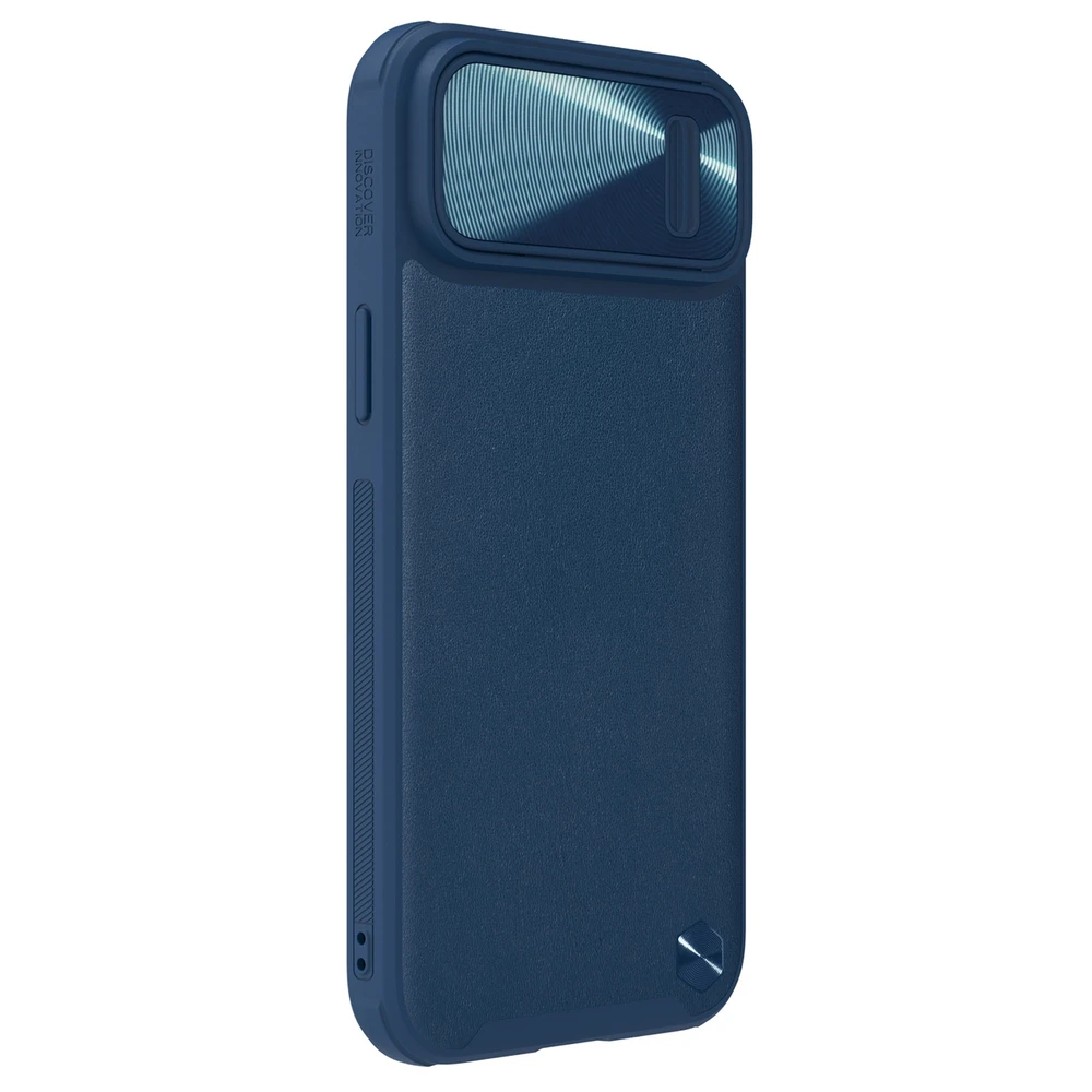 Nillkin CamShield Leather S Apple iPhone 14 Plus with camera dėklas telefonui mėlynos spalvos