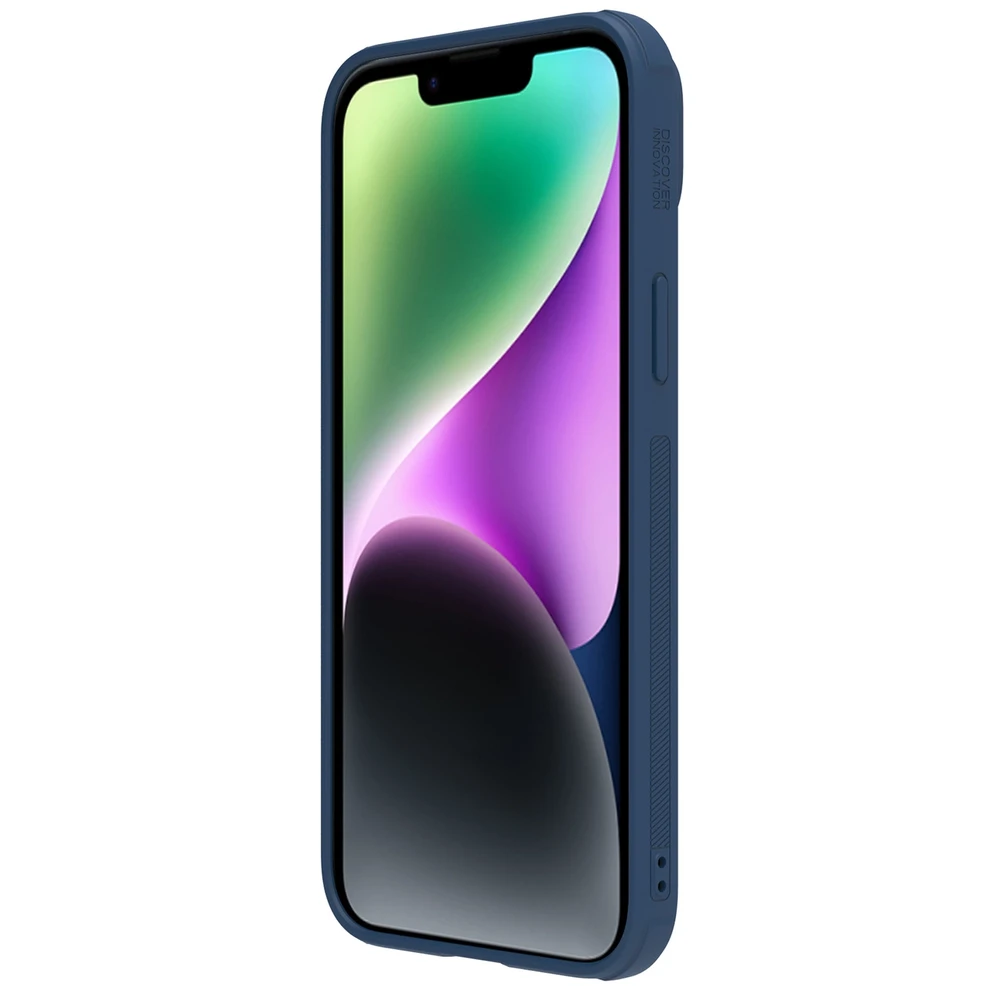 Nillkin CamShield Leather S Apple iPhone 14 Plus with camera dėklas telefonui mėlynos spalvos