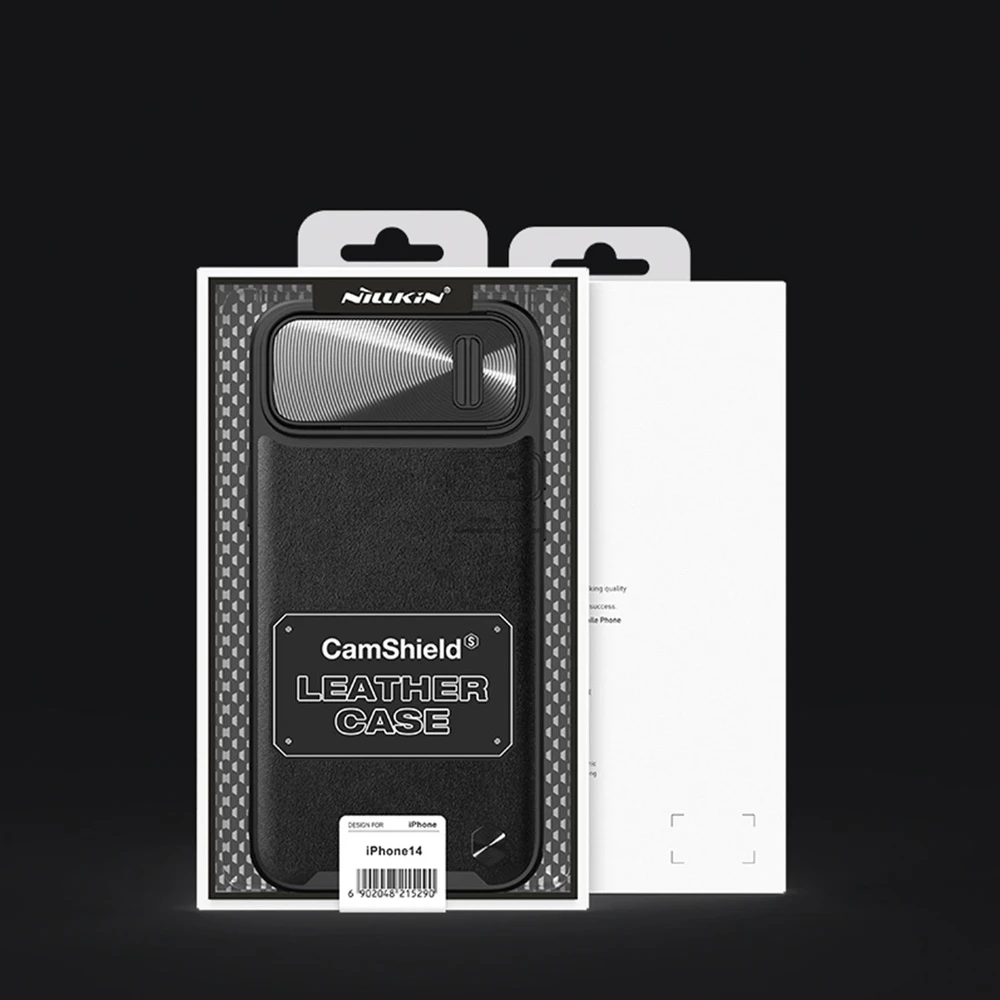 Nillkin CamShield Leather S Apple iPhone 14 Plus with camera dėklas telefonui mėlynos spalvos