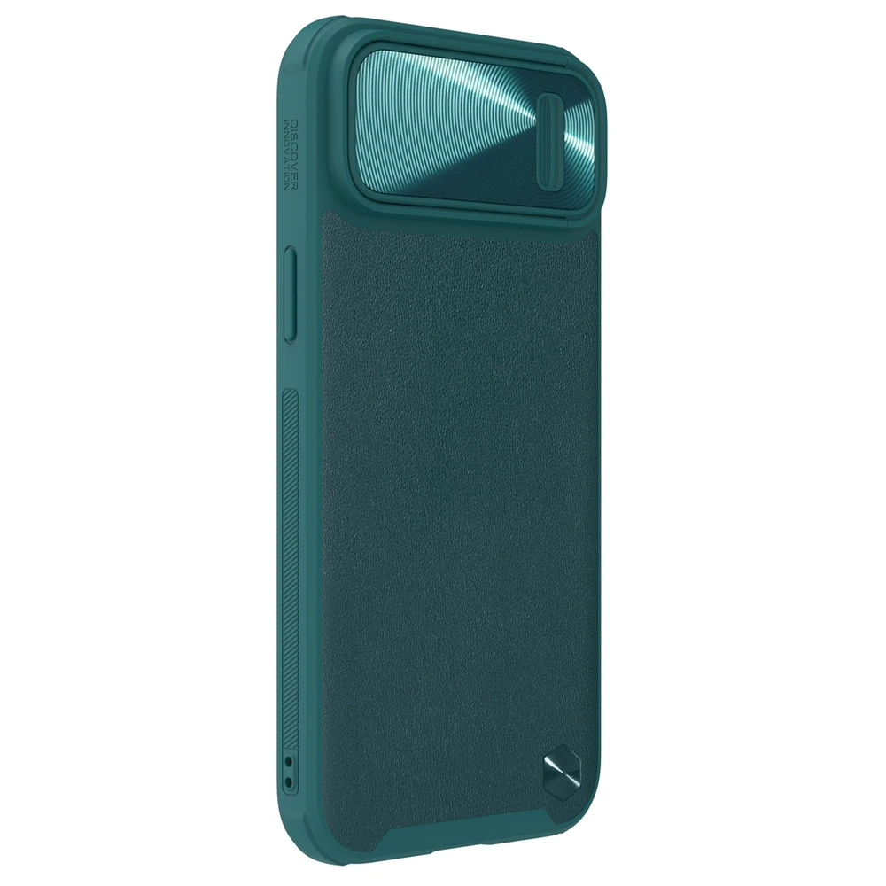 Nillkin CamShield Leather S Apple iPhone 14 Plus with camera dėklas telefonui žalios spalvos