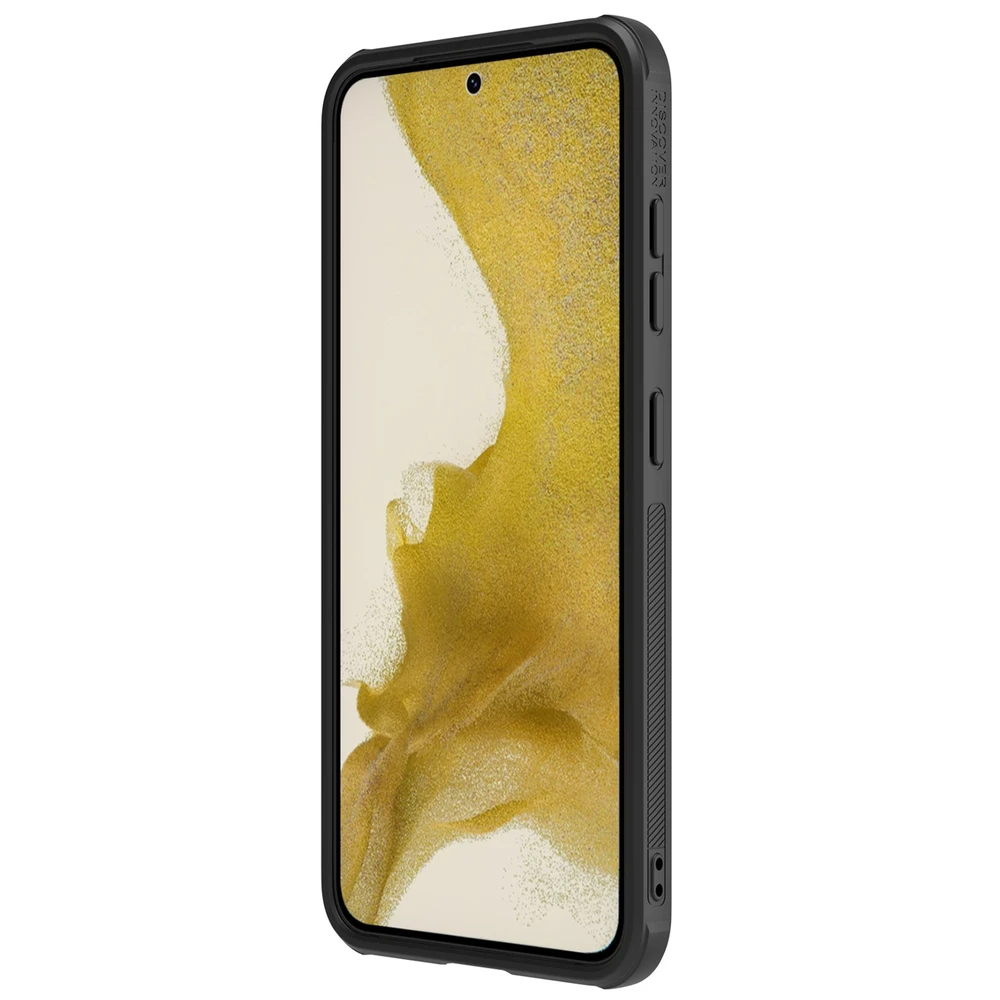 Nillkin CamShield Leather S Samsung Galaxy S23 Plus camera dėklas telefonui juodos spalvos