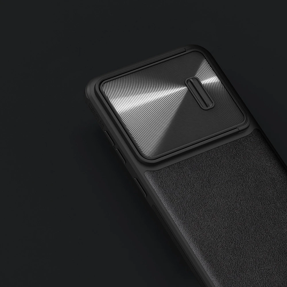 Nillkin CamShield Leather S Samsung Galaxy S23 Plus camera dėklas telefonui juodos spalvos