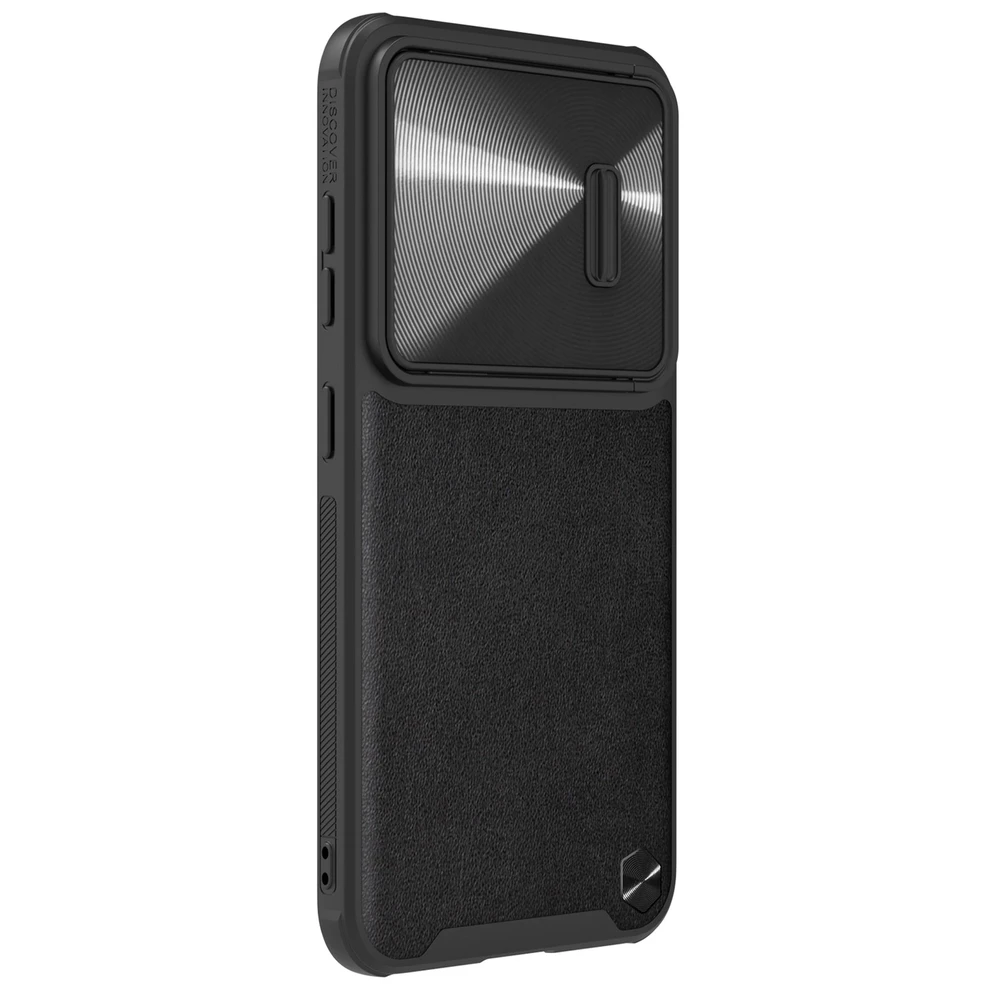 Nillkin CamShield Leather S Samsung Galaxy S23 Plus camera dėklas telefonui juodos spalvos