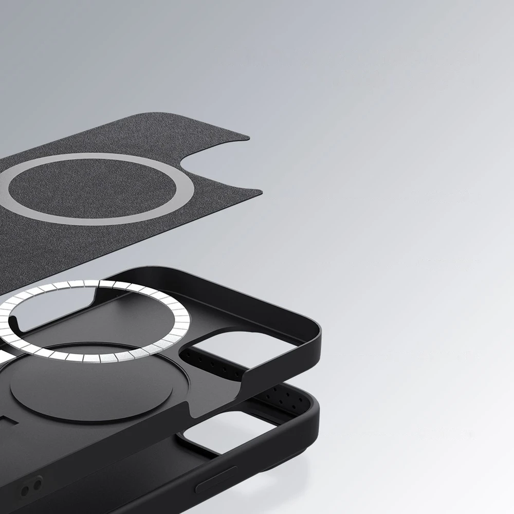 Dėklas Nillkin CamShield Silky Magnetic Silicone Apple iPhone 14 Pro šviesiai žalias