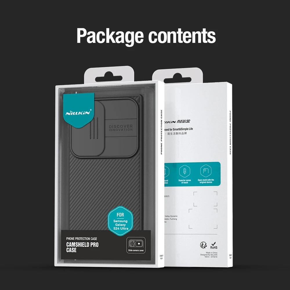 Dėklas Nillkin CamShield Pro Samsung S928 S24 Ultra juodas