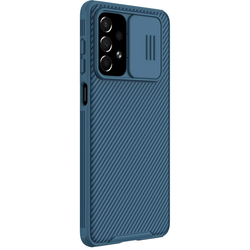Nillkin CamShield Pro Armored Camera Protector Samsung Galaxy A73 dėklas telefonui mėlynos spalvos
