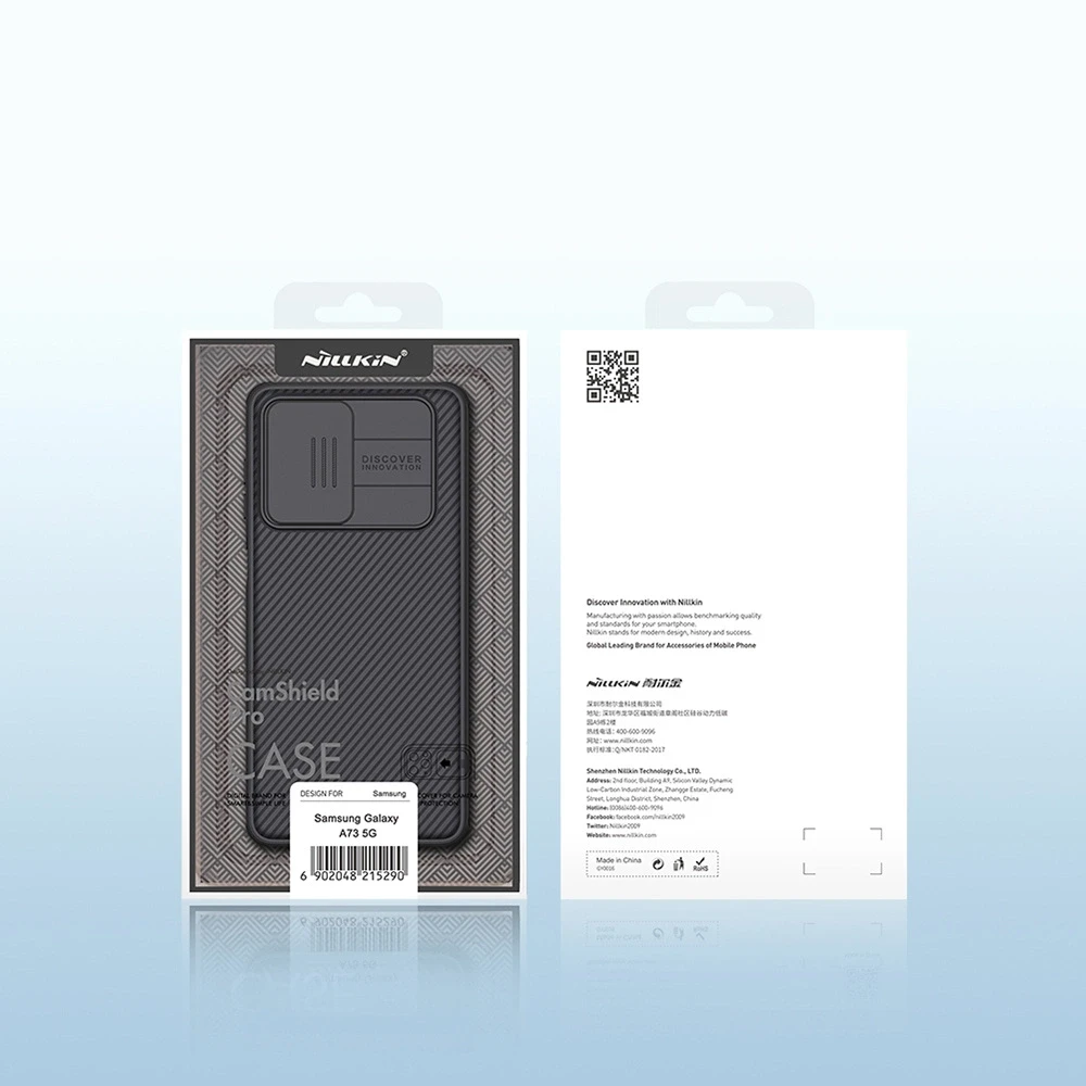Nillkin CamShield Pro Armored Camera Protector Samsung Galaxy A73 dėklas telefonui juodos spalvos