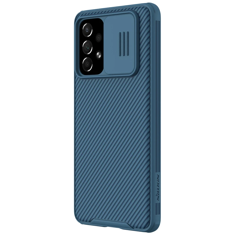 Nillkin CamShield Pro Armored Camera Protector Samsung Galaxy A73 dėklas telefonui mėlynos spalvos