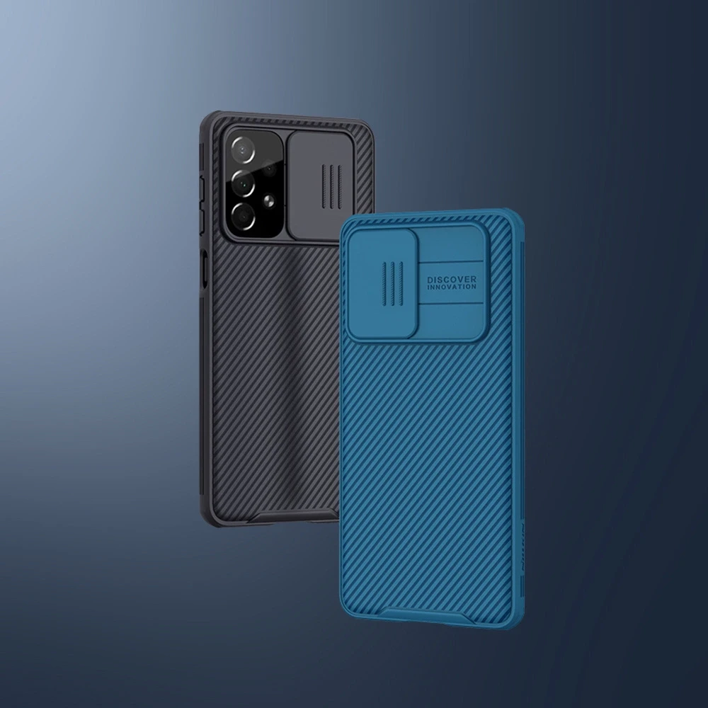 Nillkin CamShield Pro Armored Camera Protector Samsung Galaxy A73 dėklas telefonui juodos spalvos