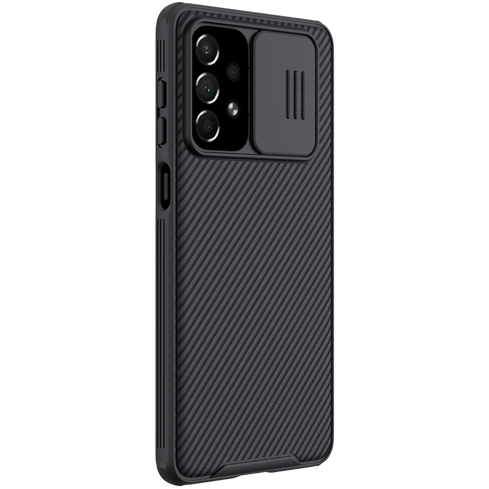 Nillkin CamShield Pro Armored Camera Protector Samsung Galaxy A73 dėklas telefonui juodos spalvos