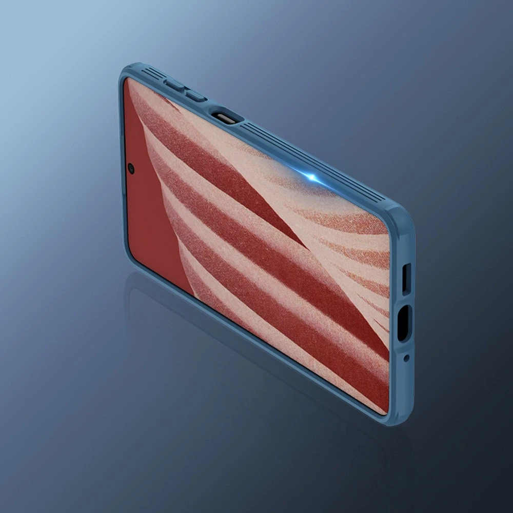 Nillkin CamShield Pro Armored Camera Protector Samsung Galaxy A73 dėklas telefonui mėlynos spalvos