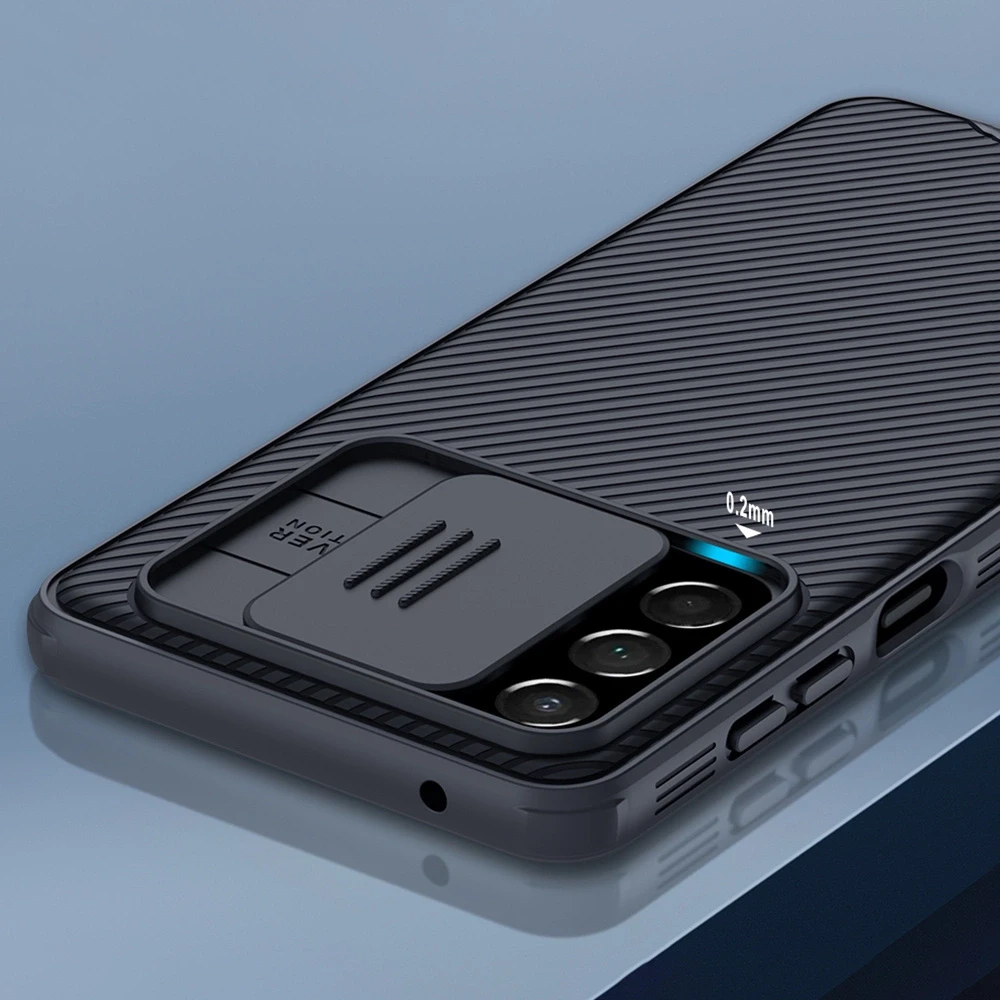 Nillkin CamShield Pro Armored Camera Protector Samsung Galaxy A73 dėklas telefonui juodos spalvos