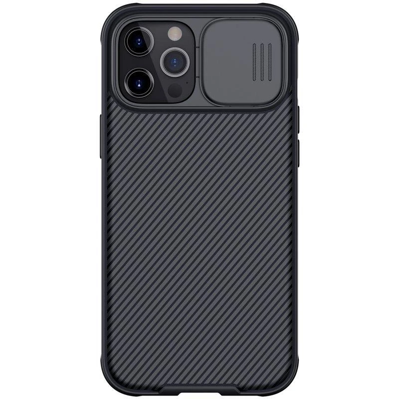 Nillkin CamShield PRO Hard dėklas skirtas Apple iPhone 12 Pro Max 6.7 juodos spalvos