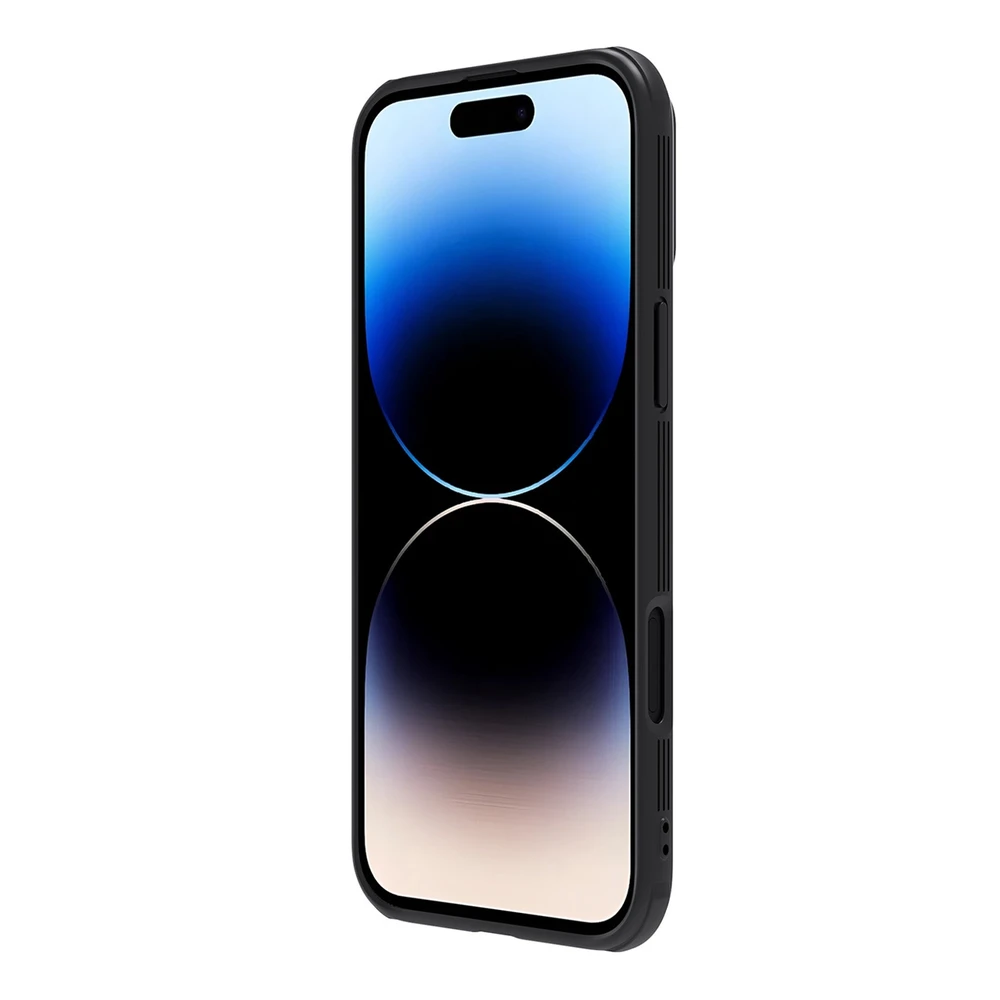 Nillkin CamShield Pro Hard Apple iPhone 16 Pro Max dėklas telefonui juodos spalvos