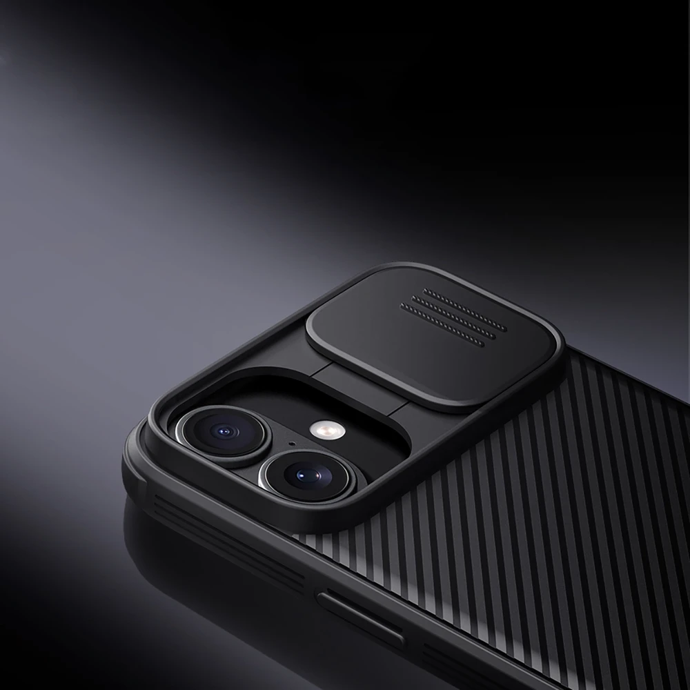 Nillkin CamShield PRO Hard Apple iPhone 16 dėklas telefonui juodos spalvos