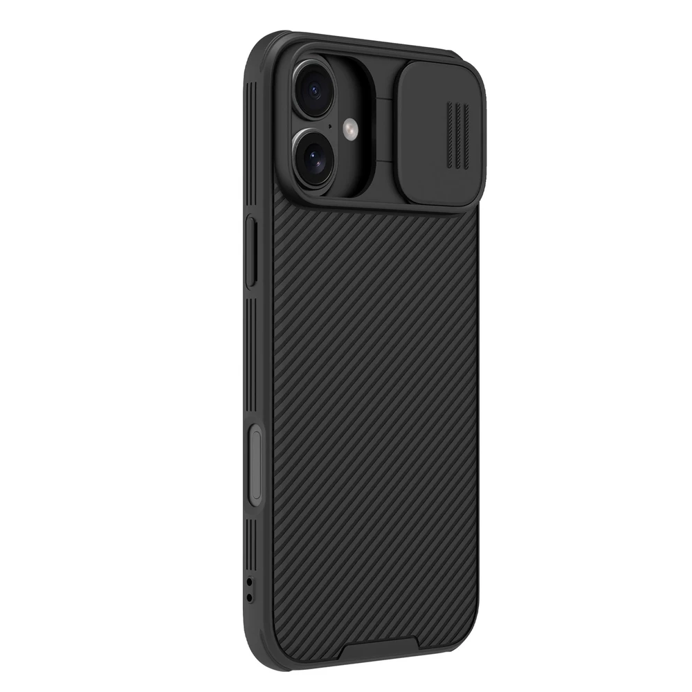 Nillkin CamShield PRO Hard Apple iPhone 16 dėklas telefonui juodos spalvos