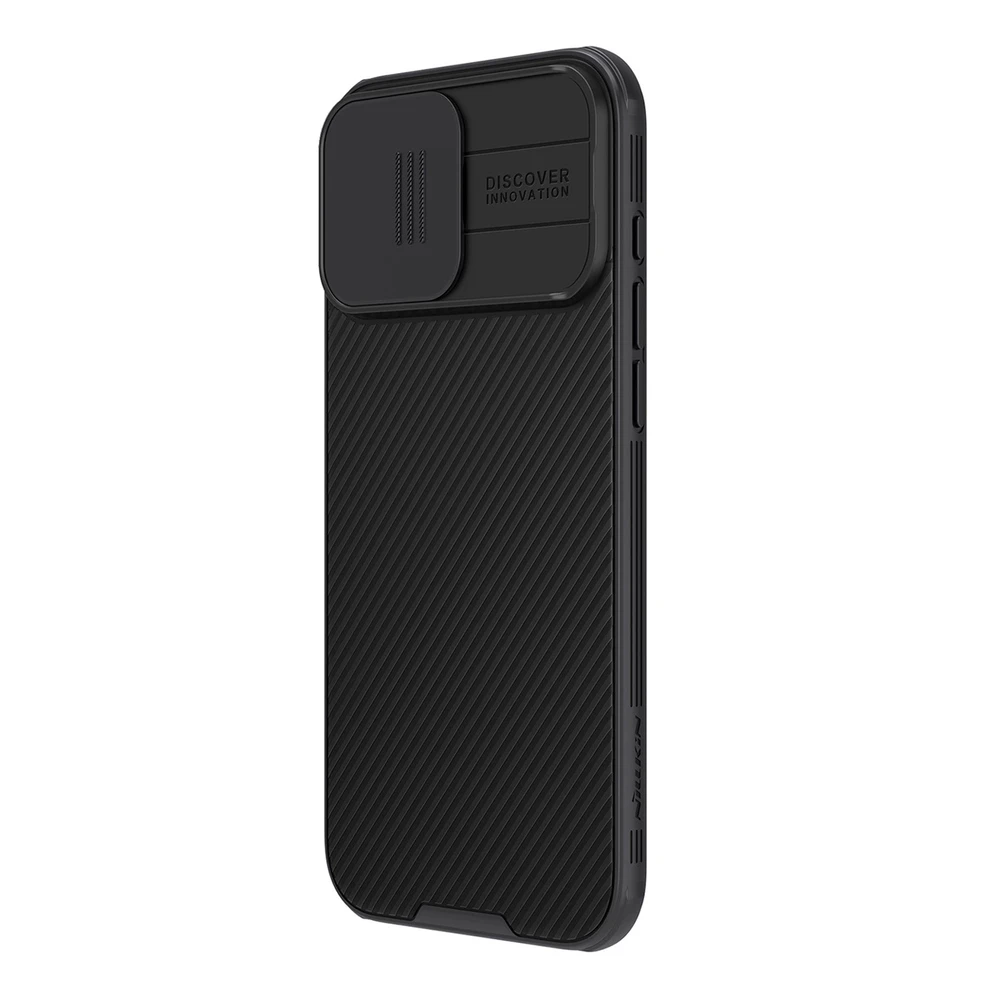 Nillkin CamShield Pro Hard Apple iPhone 16 Pro Max dėklas telefonui juodos spalvos