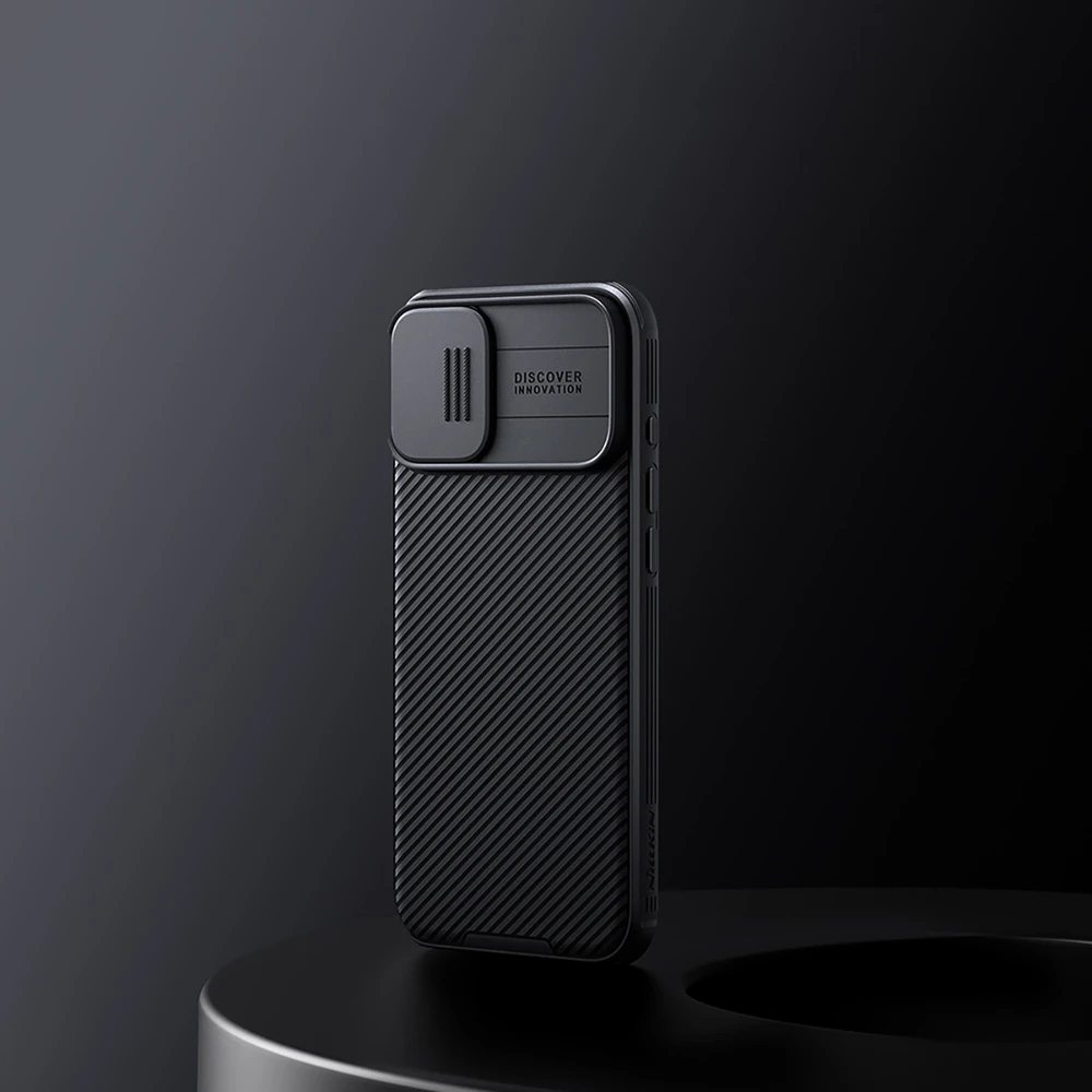 Nillkin CamShield PRO Hard Apple iPhone 16 dėklas telefonui juodos spalvos