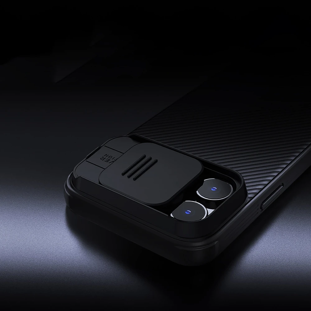 Nillkin CamShield Pro Hard Apple iPhone 16 Pro Max dėklas telefonui juodos spalvos