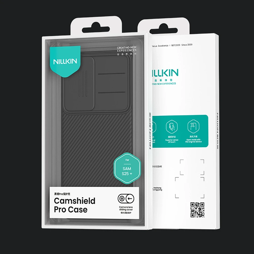 Nillkin CamShield PRO Hard Samsung Galaxy S25 dėklas telefonui juodos spalvos