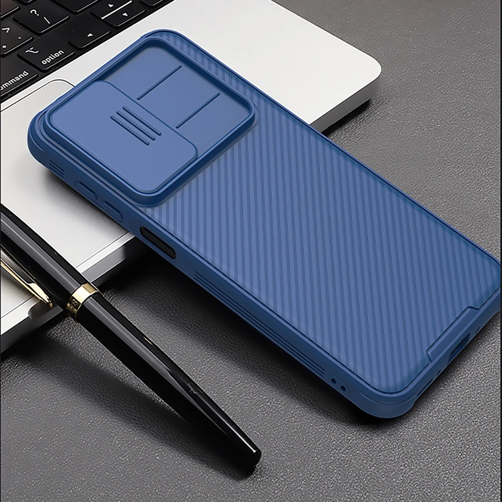 Nillkin CamShield PRO Hard Samsung Galaxy A26 5G dėklas telefonui mėlynos spalvos