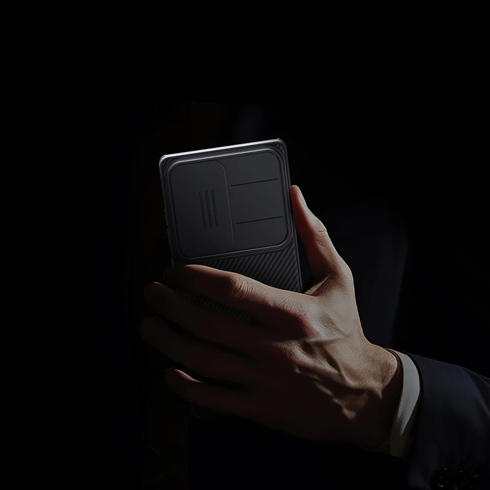 Nillkin CamShield PRO Hard Samsung Galaxy S25 Ultra dėklas telefonui juodos spalvos