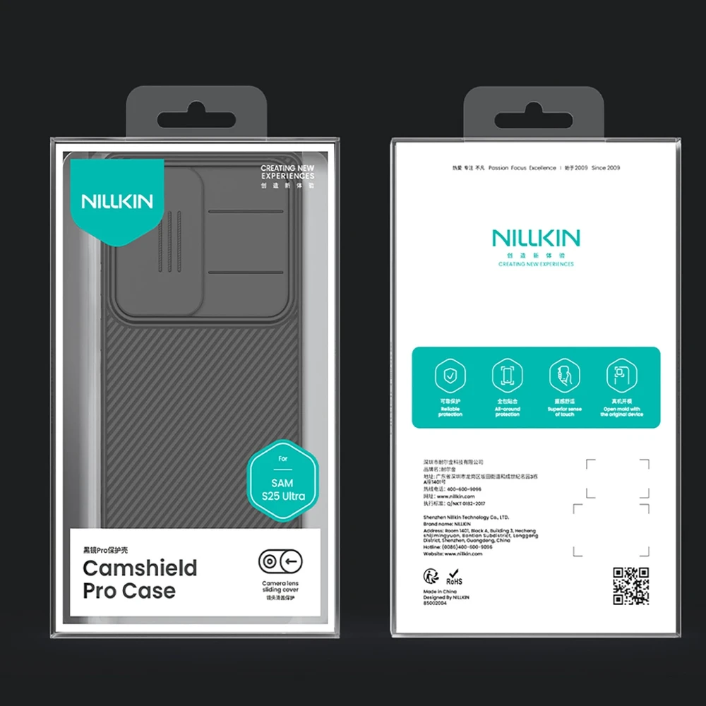 Nillkin CamShield PRO Hard Samsung Galaxy S25 Ultra dėklas telefonui juodos spalvos