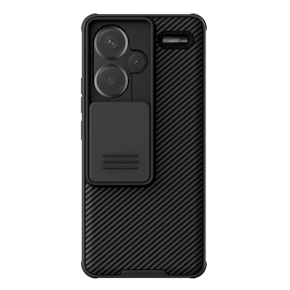 Xiaomi Redmi Note 13 Pro+ 5G Nillkin CamShield Pro dėklas telefonui juodos spalvos
