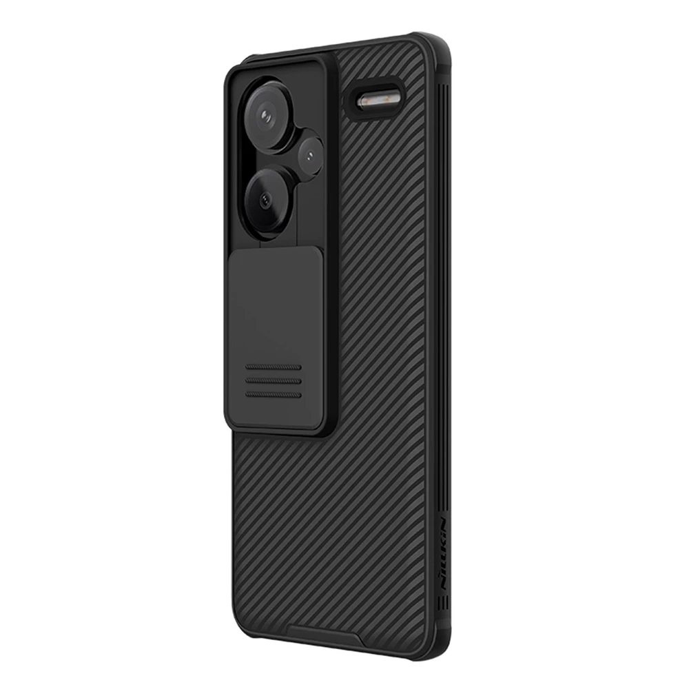 Xiaomi Redmi Note 13 Pro+ 5G Nillkin CamShield Pro dėklas telefonui juodos spalvos