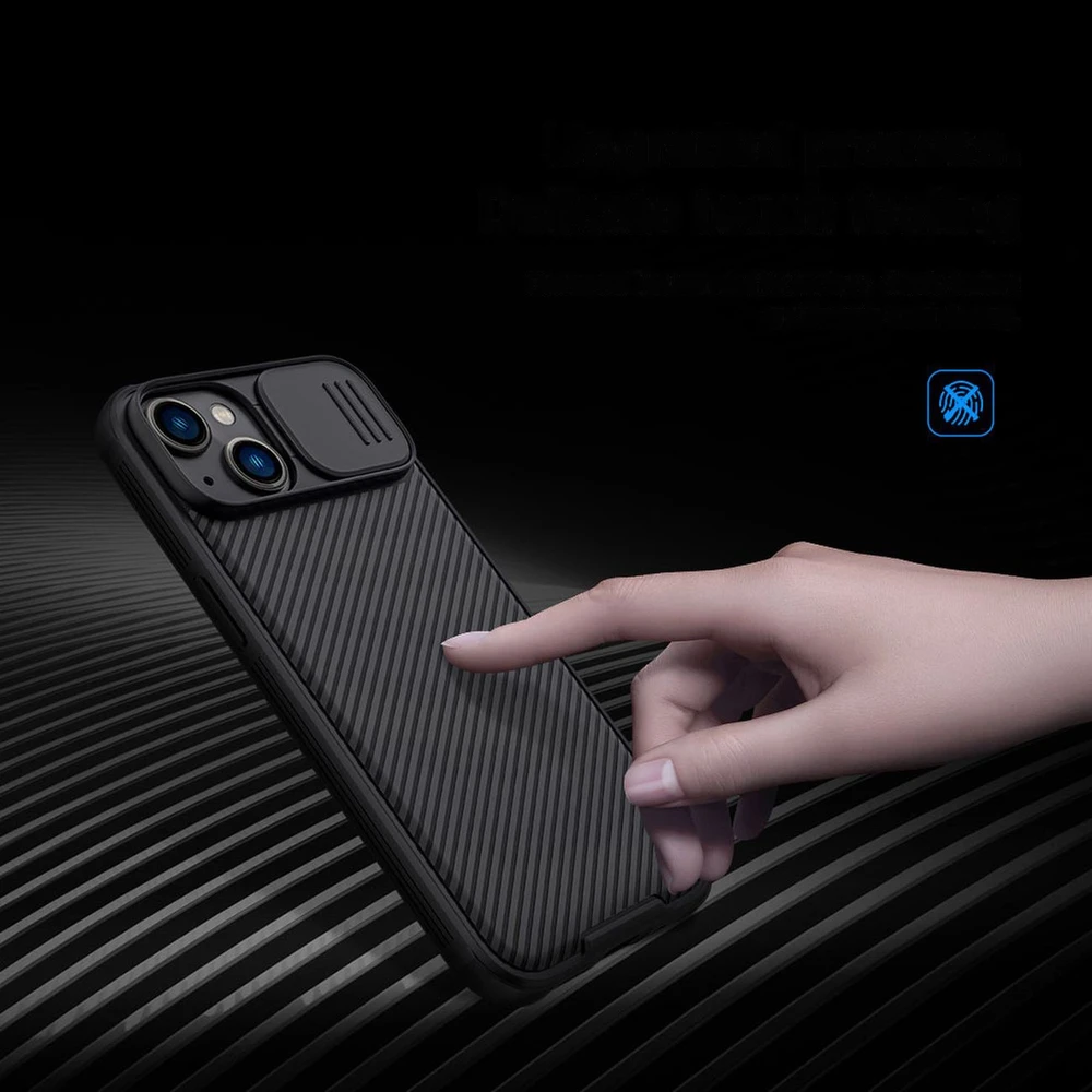 Nillkin CamShield Pro dėklas, skirtas Apple iPhone 14 Plus (juodas)