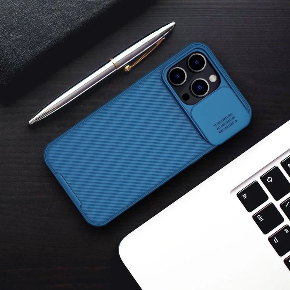 Dėklas Nillkin CamShield Pro Apple iPhone 14 Pro Max žalias