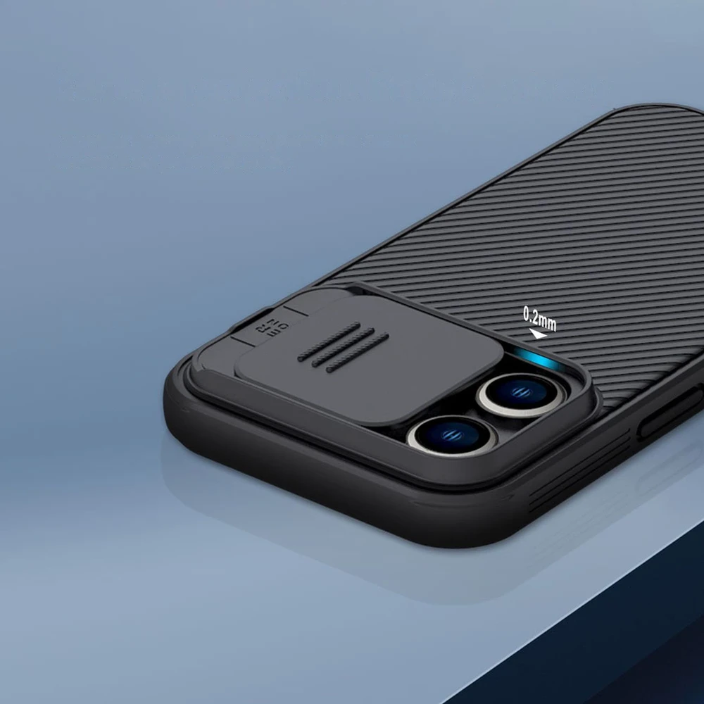 Dėklas Nillkin CamShield Pro Apple iPhone 14 Pro Max žalias