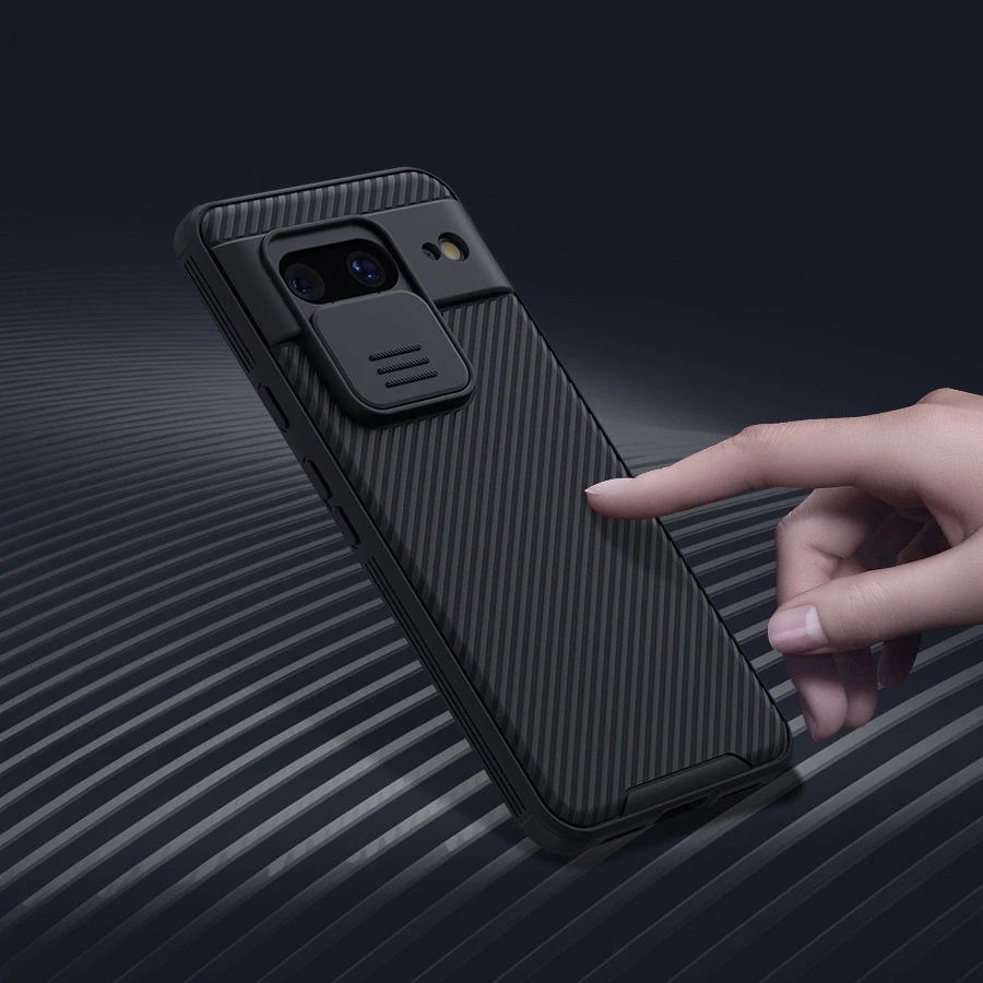 Nillkin CamShield PRO Hard Google Pixel 8 dėklas telefonui juodos spalvos