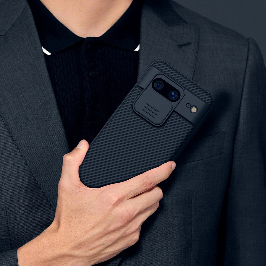 Nillkin CamShield PRO Hard Google Pixel 8 dėklas telefonui juodos spalvos