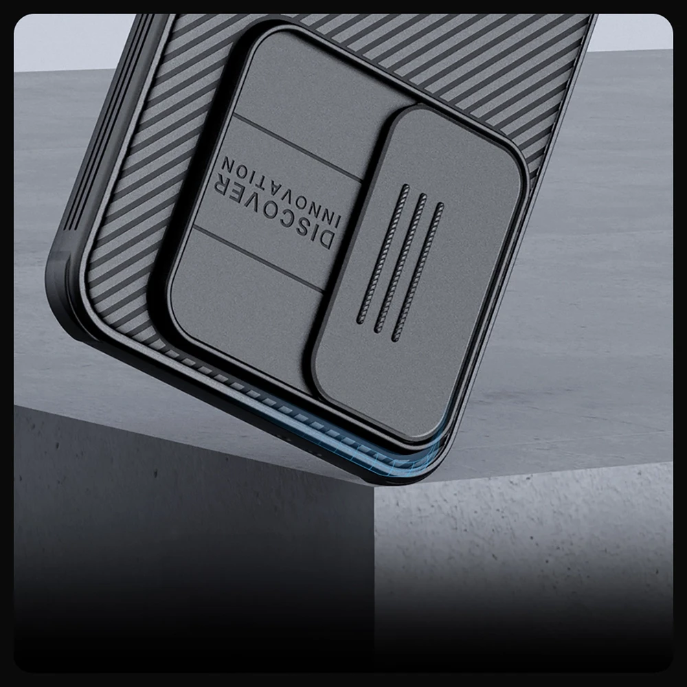 Dėklas Nillkin CamShield PRO Hard Samsung Galaxy S24 FE juodos spalvos