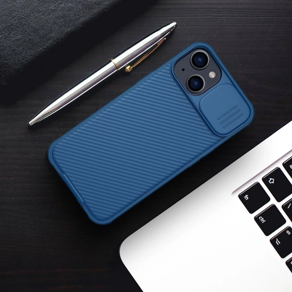 Nillkin CamShield Pro Magnetic Apple iPhone 14 Plus Camera Protector dėklas telefonui juodos spalvos (with MagSafe)