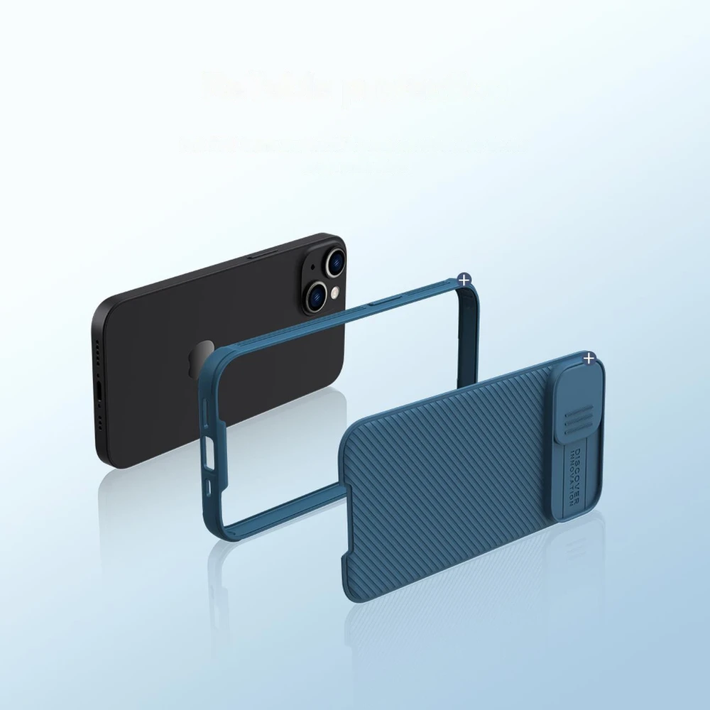 Nillkin CamShield Pro Magnetic Apple iPhone 14 Plus Camera Protector dėklas telefonui juodos spalvos (with MagSafe)