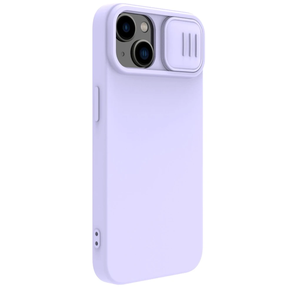 Nillkin CamShield Silky Silicone Apple iPhone 14 Plus with Camera Protector dėklas telefonui violetinės spalvos