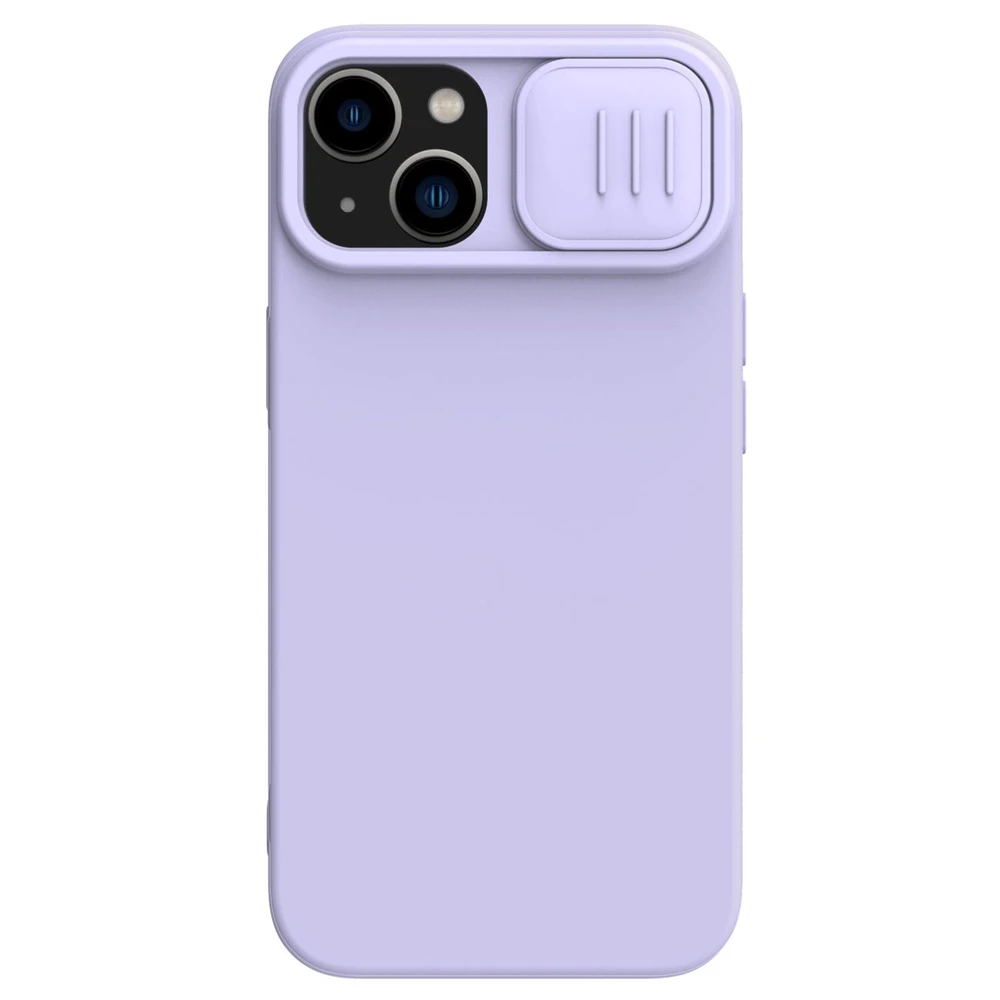 Nillkin CamShield Silky Silicone Apple iPhone 14 Plus with Camera Protector dėklas telefonui violetinės spalvos