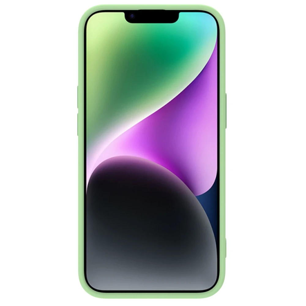 Nillkin CamShield Silky silikoninis Apple iPhone 14 Plus with camera dėklas telefonui žalios spalvos