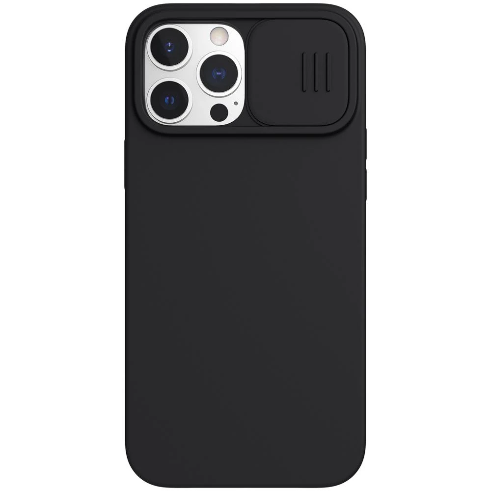 Dėklas Nillkin CamShield Silky Silicone Apple iPhone 13 Pro Max juodas