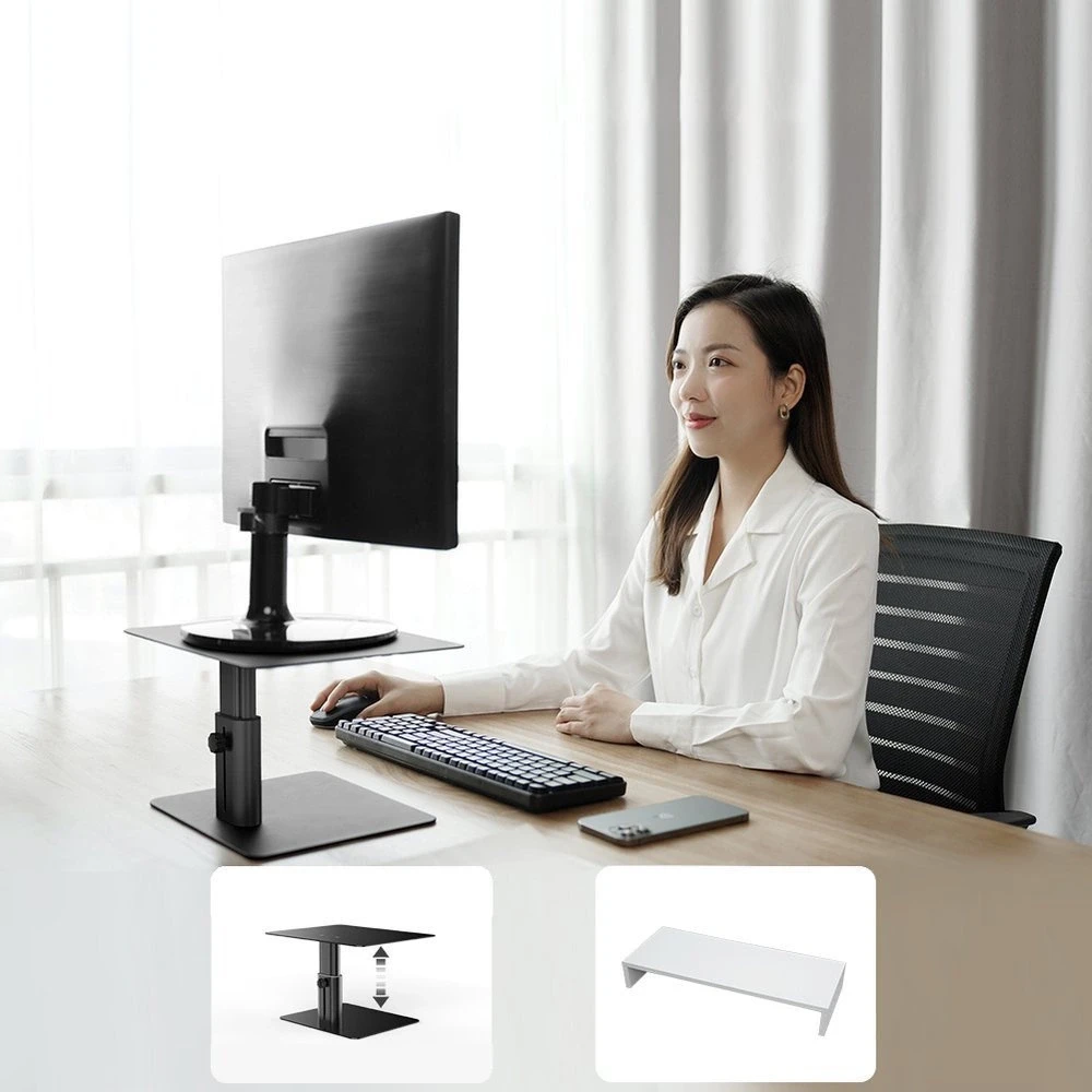 Stovas monitoriui / nešiojamam kompiuteriui Nillkin HighDesk (juodas)