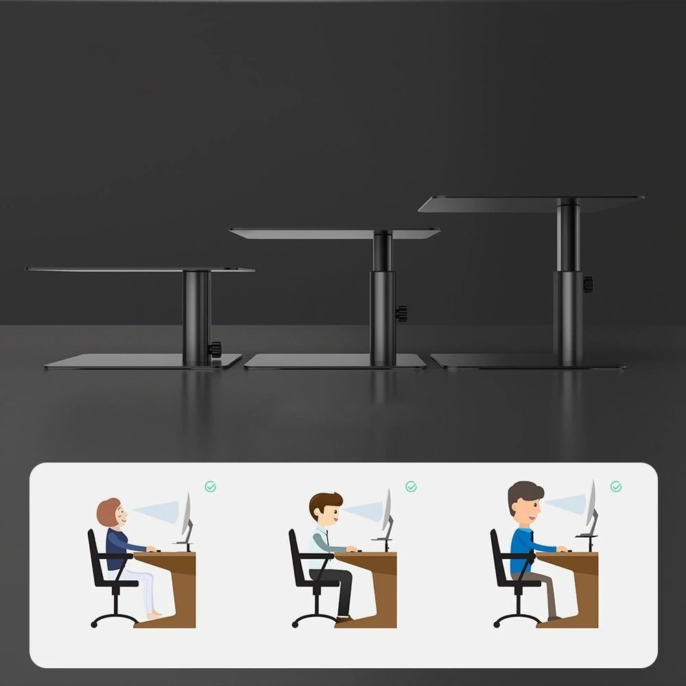 Stovas monitoriui / nešiojamam kompiuteriui Nillkin HighDesk (juodas)