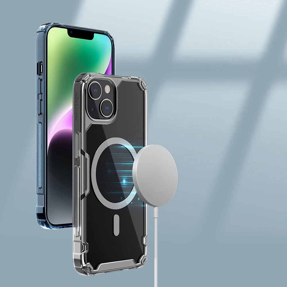 Nillkin Nature Pro armored with MagSafe Apple iPhone 15 Plus – dėklas telefonui mėlynos spalvos