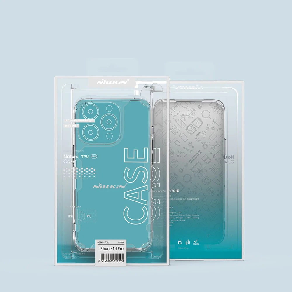 Nillkin Nature TPU Pro dėklas, skirtas Apple iPhone 14 Pro (baltas)