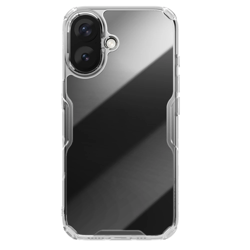 Nillkin Nature Pro iPhone 16 – dėklas telefonui skaidrus and dėklas telefonui baltos spalvos
