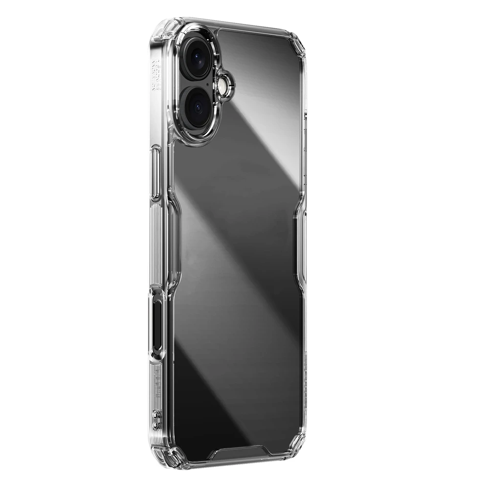 Nillkin Nature Pro iPhone 16 – dėklas telefonui skaidrus and dėklas telefonui baltos spalvos