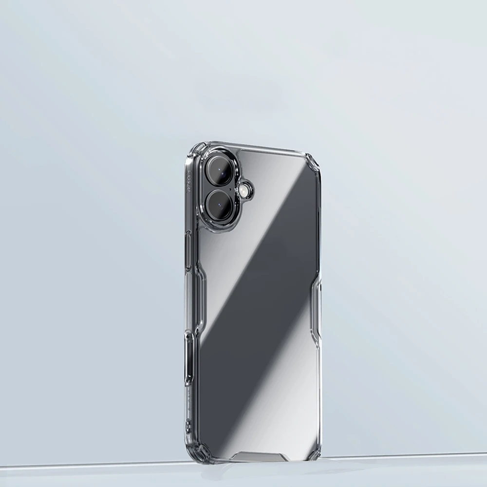 Nillkin Nature Pro iPhone 16 – dėklas telefonui skaidrus and dėklas telefonui baltos spalvos