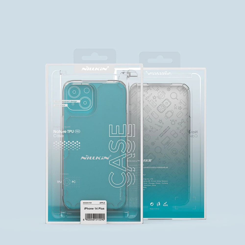 Nillkin Nature TPU Pro dėklas, skirtas Apple iPhone 14 Plus (mėlynas)
